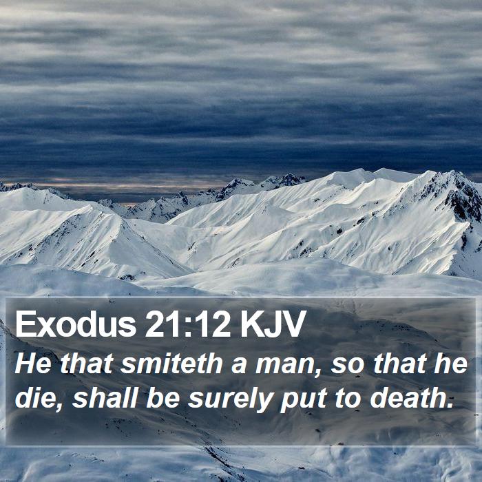 Exodus 21:12 KJV Bible Study