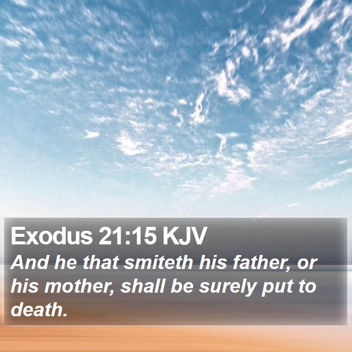 Exodus 21:15 KJV Bible Study