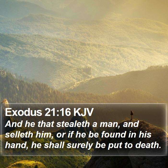 Exodus 21:16 KJV Bible Study