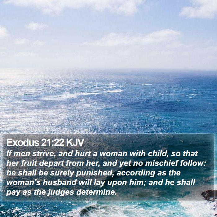 Exodus 21:22 KJV Bible Study