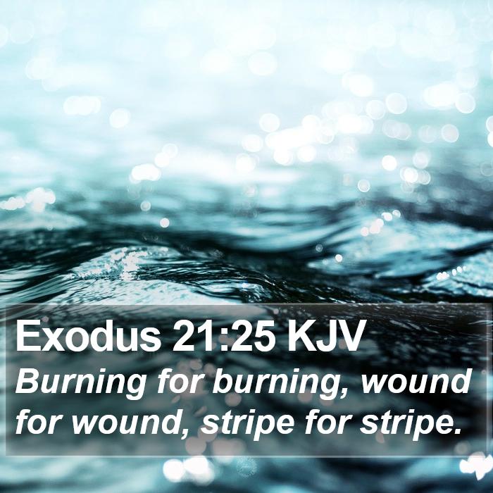 Exodus 21:25 KJV Bible Study