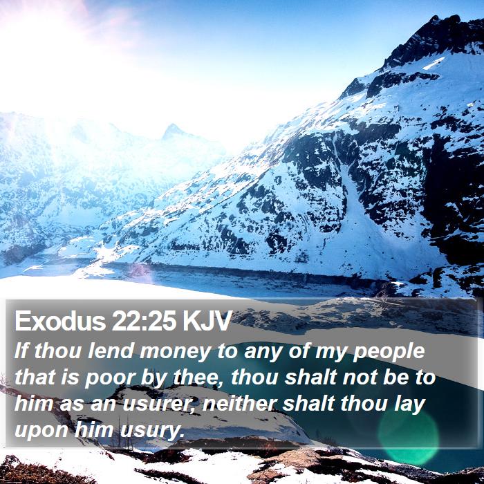 Exodus 22:25 KJV Bible Study