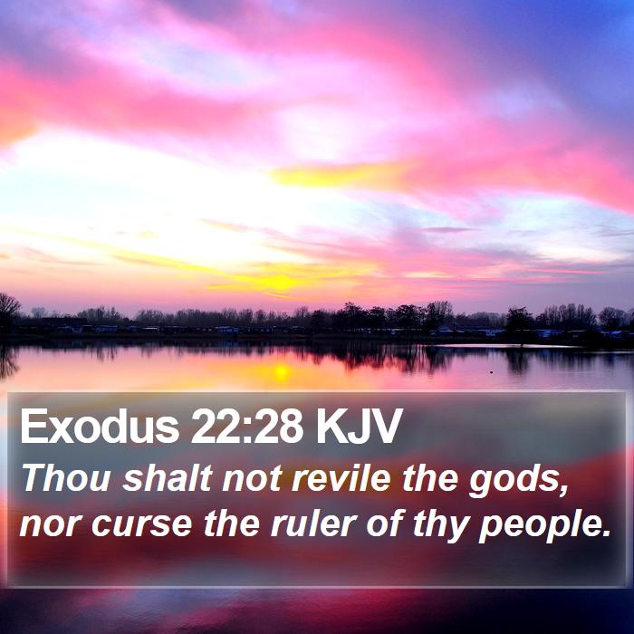 Exodus 22:28 KJV Bible Study