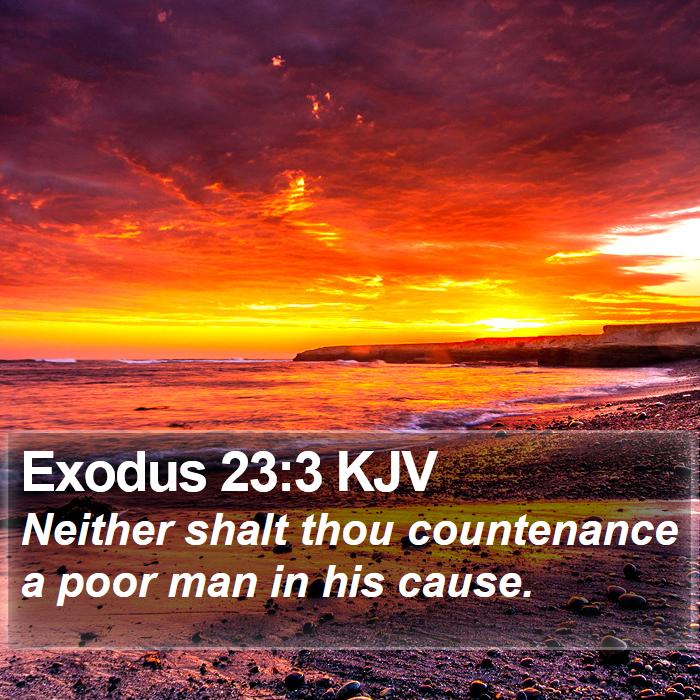 Exodus 23:3 KJV Bible Study