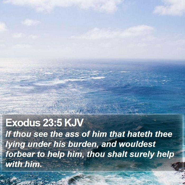 Exodus 23:5 KJV Bible Study