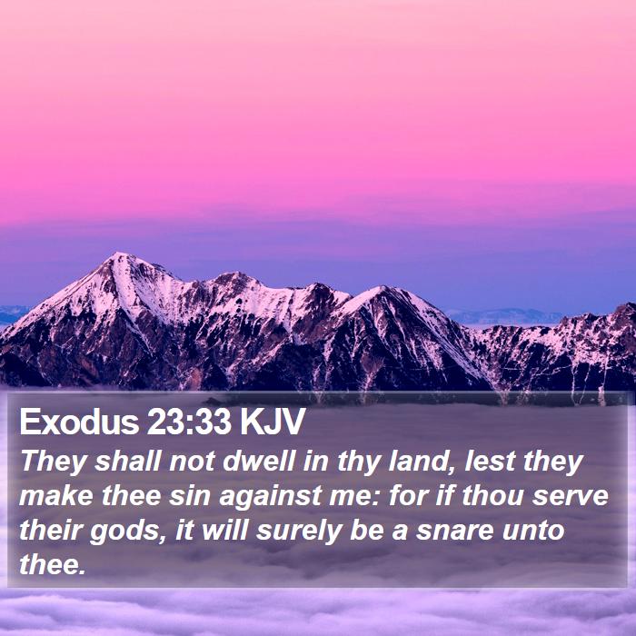 Exodus 23:33 KJV Bible Study