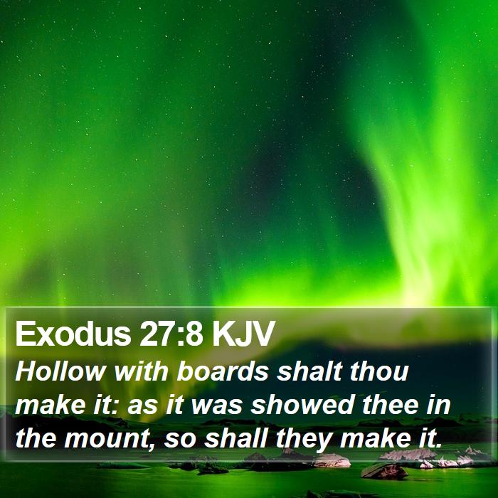Exodus 27:8 KJV Bible Study