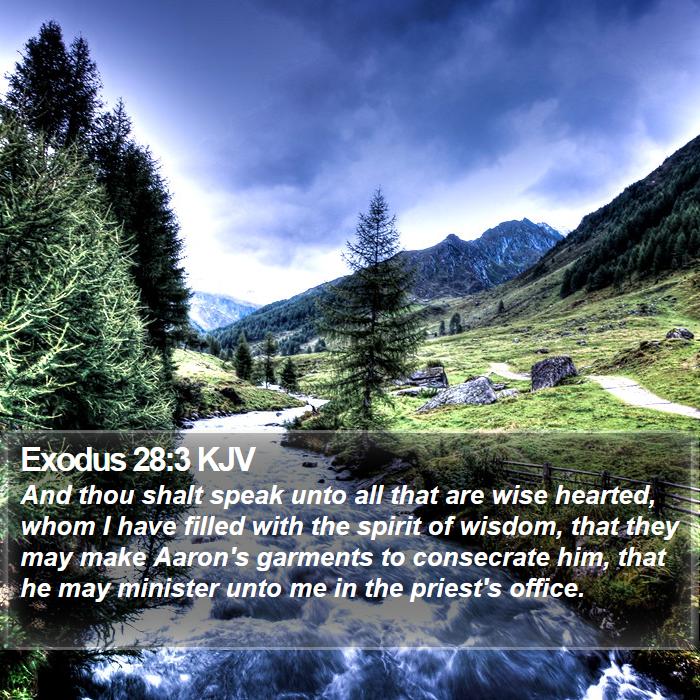 Exodus 28:3 KJV Bible Study