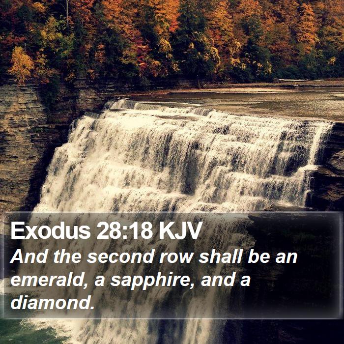 Exodus 28:18 KJV Bible Study