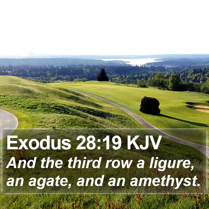 Exodus 28:19 KJV Bible Study