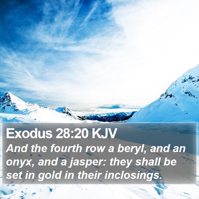 Exodus 28:20 KJV Bible Study