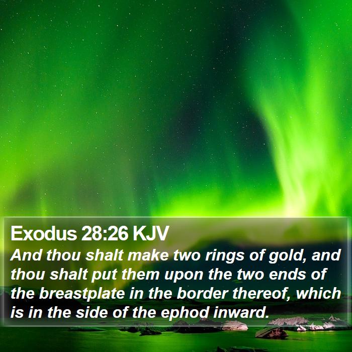 Exodus 28:26 KJV Bible Study