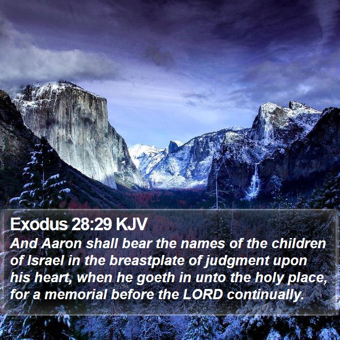 Exodus 28:29 KJV Bible Study