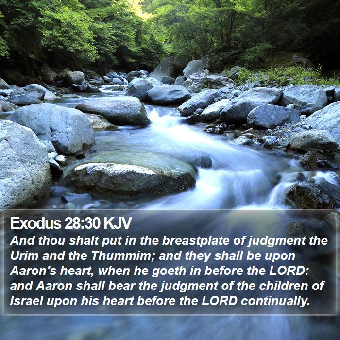 Exodus 28:30 KJV Bible Study