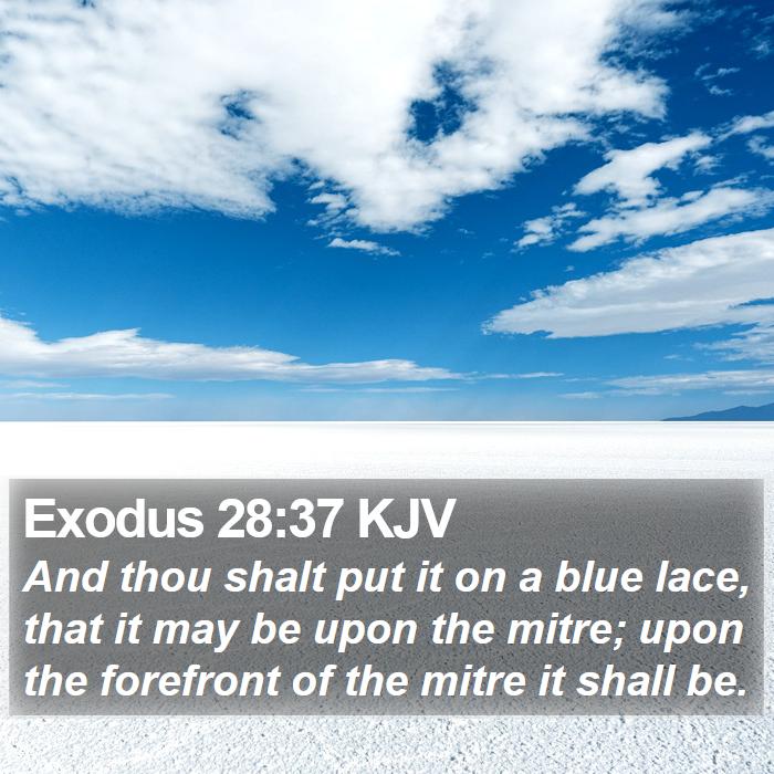 Exodus 28:37 KJV Bible Study