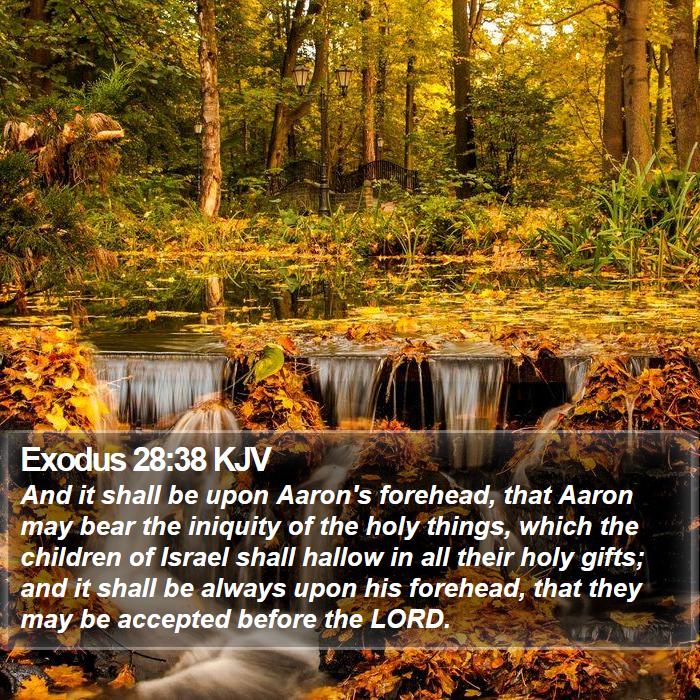 Exodus 28:38 KJV Bible Study