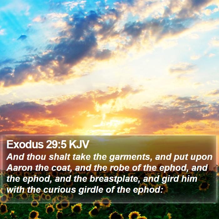 Exodus 29:5 KJV Bible Study