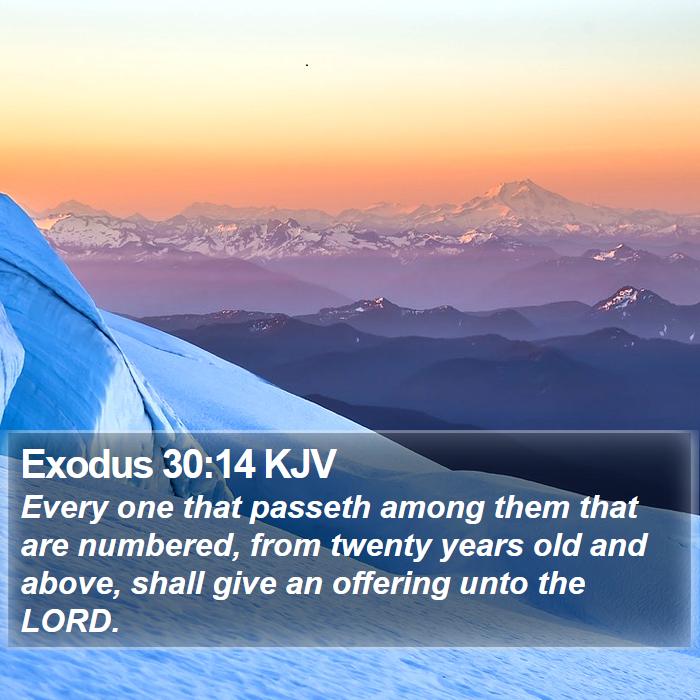 Exodus 30:14 KJV Bible Study
