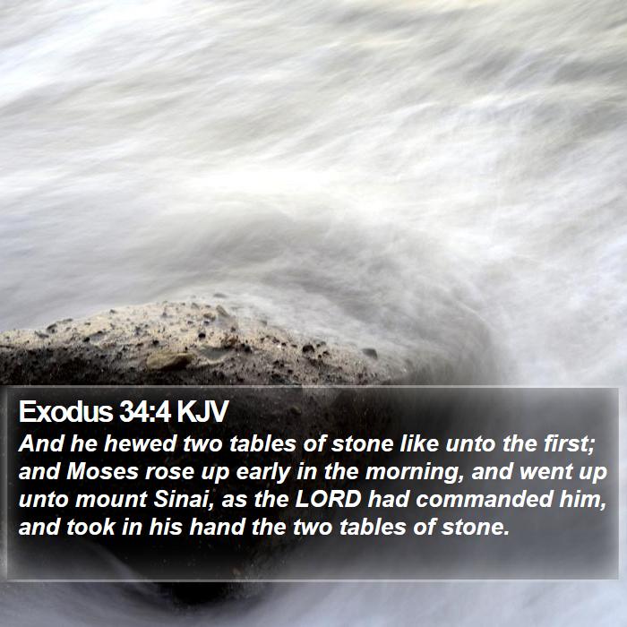 Exodus 34:4 KJV Bible Study