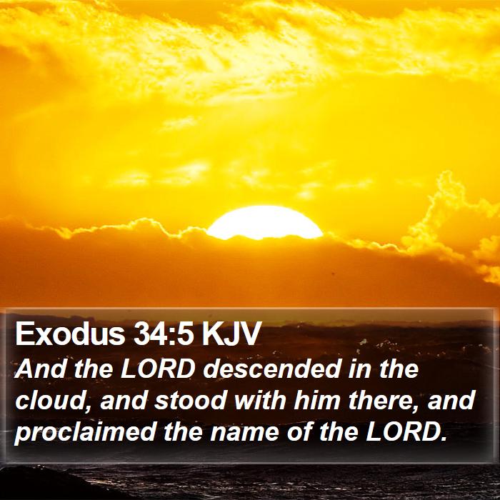 Exodus 34:5 KJV Bible Study