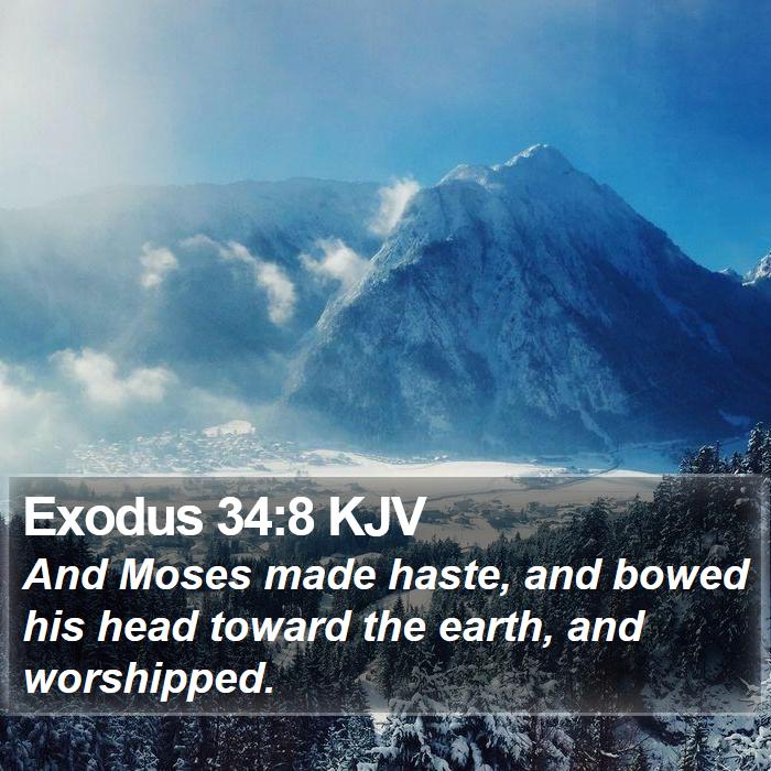 Exodus 34:8 KJV Bible Study