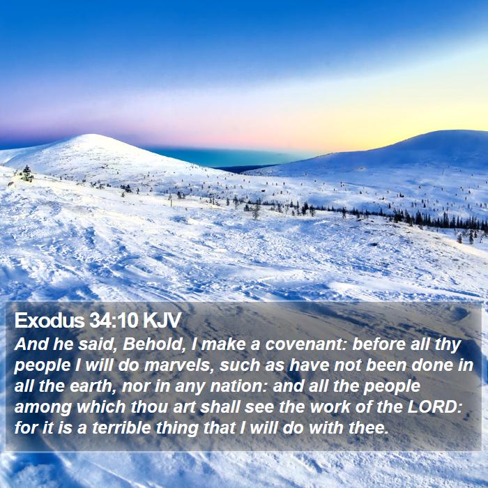 Exodus 34:10 KJV Bible Study