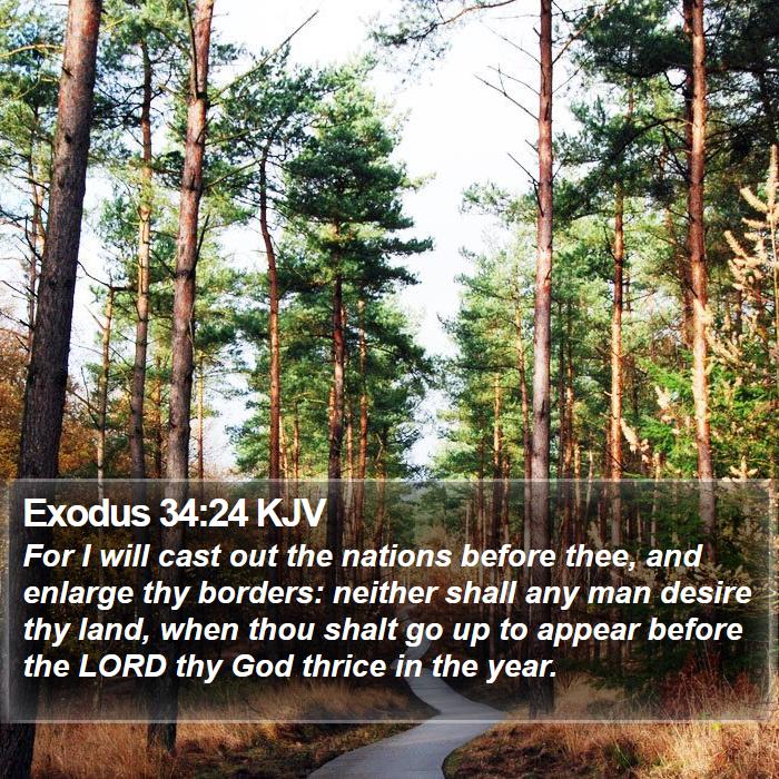 Exodus 34:24 KJV Bible Study