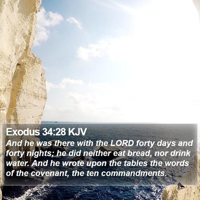 Exodus 34:28 KJV Bible Study