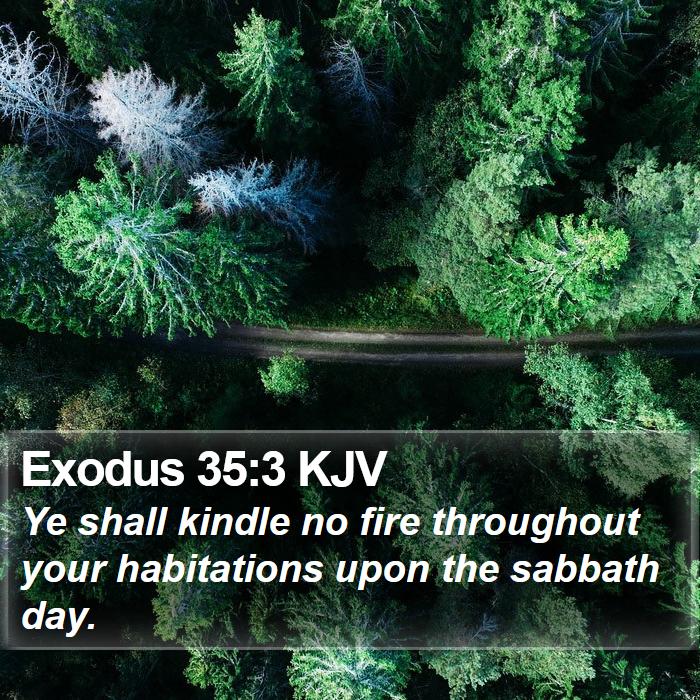Exodus 35:3 KJV Bible Study