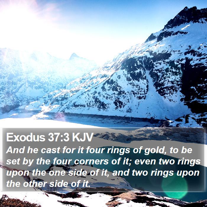 Exodus 37:3 KJV Bible Study