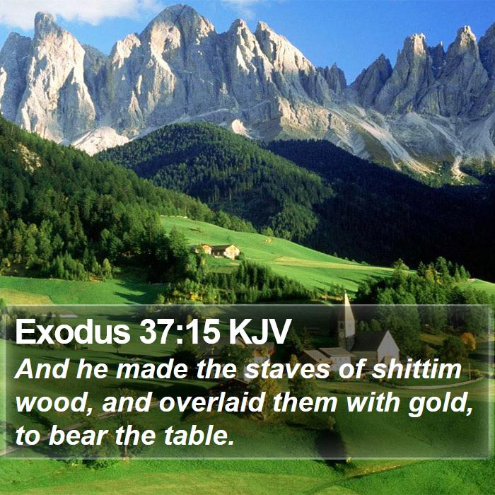 Exodus 37:15 KJV Bible Study