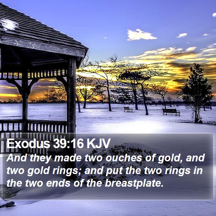 Exodus 39:16 KJV Bible Study