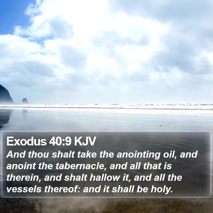 Exodus 40:9 KJV Bible Study