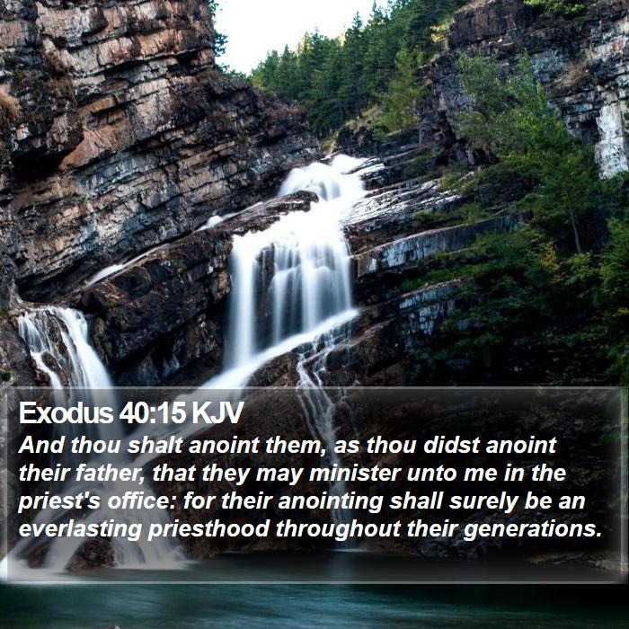 Exodus 40:15 KJV Bible Study