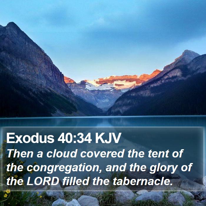 Exodus 40:34 KJV Bible Study