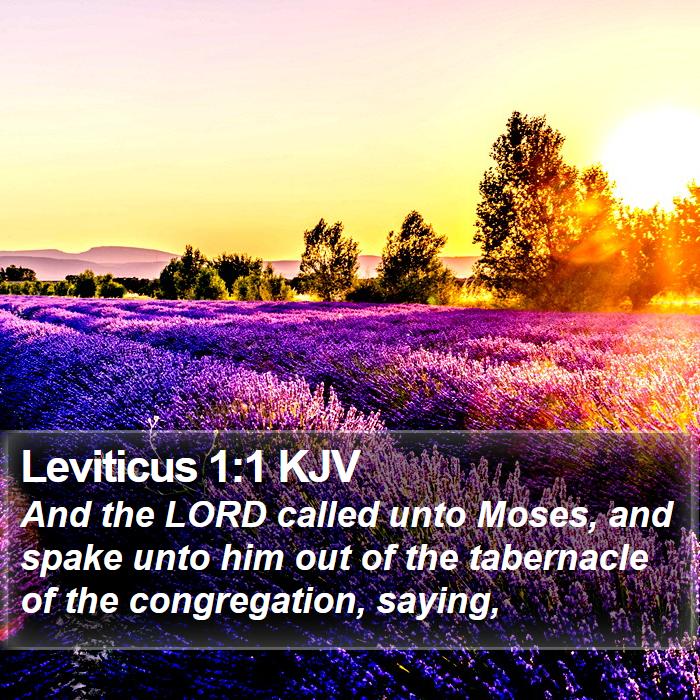 Leviticus 1:1 KJV Bible Study