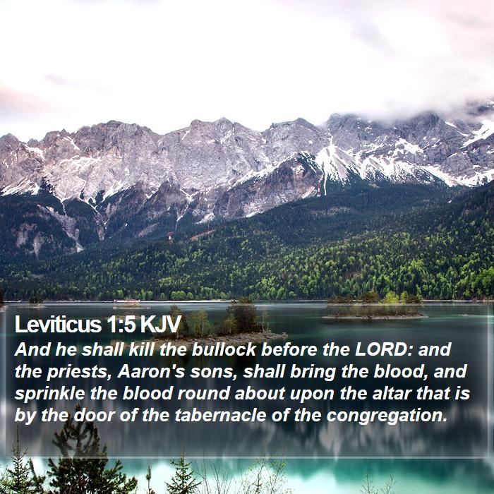 Leviticus 1:5 KJV Bible Study