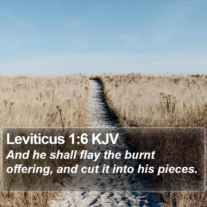 Leviticus 1:6 KJV Bible Study