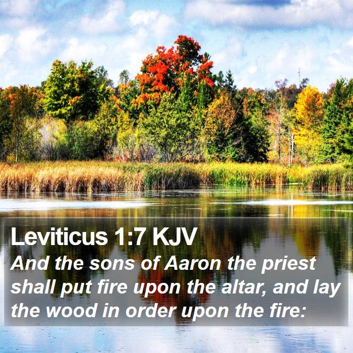 Leviticus 1:7 KJV Bible Study