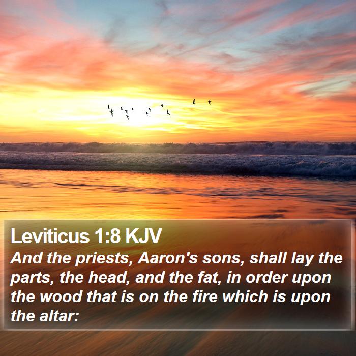 Leviticus 1:8 KJV Bible Study