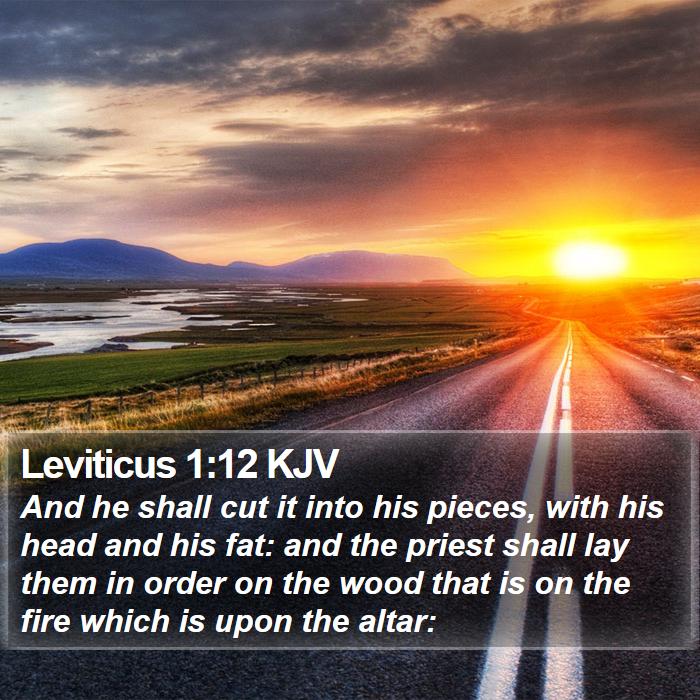 Leviticus 1:12 KJV Bible Study