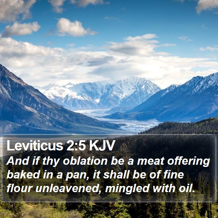 Leviticus 2:5 KJV Bible Study