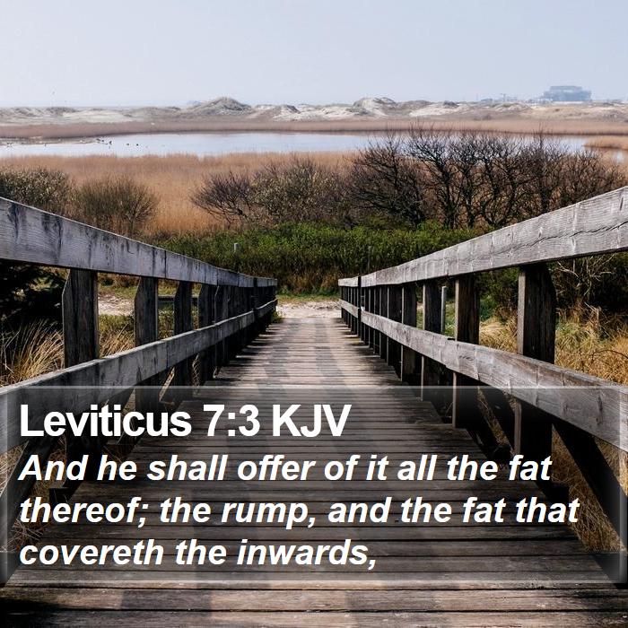 Leviticus 7:3 KJV Bible Study