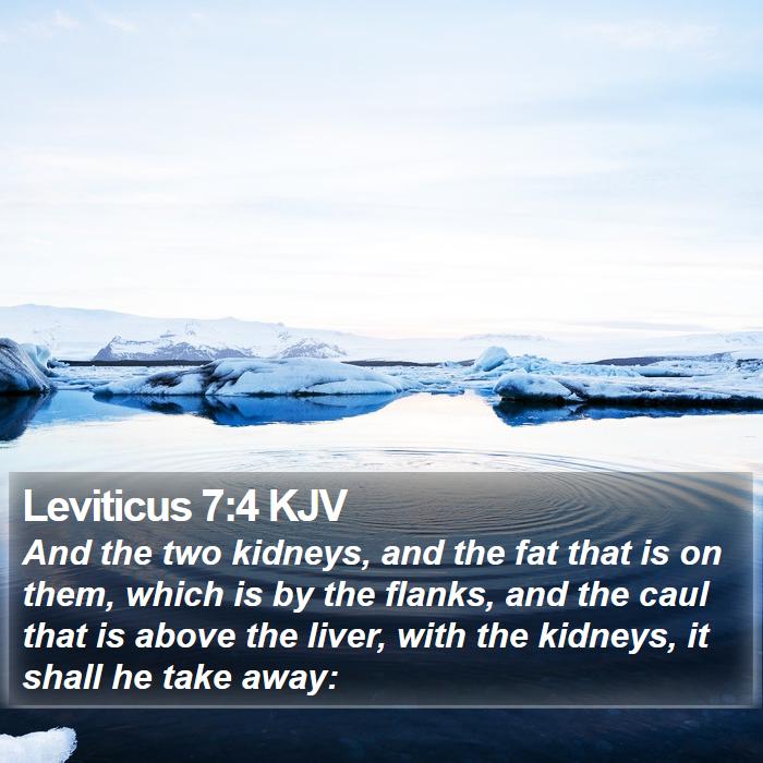 Leviticus 7:4 KJV Bible Study