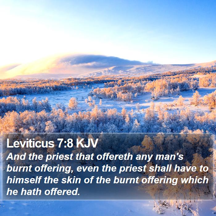 Leviticus 7:8 KJV Bible Study