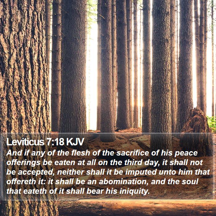 Leviticus 7:18 KJV Bible Study