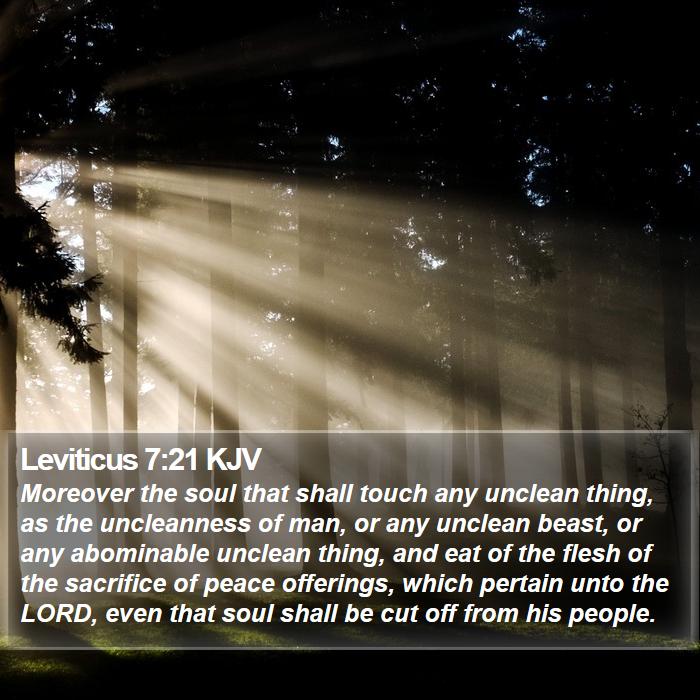 Leviticus 7:21 KJV Bible Study