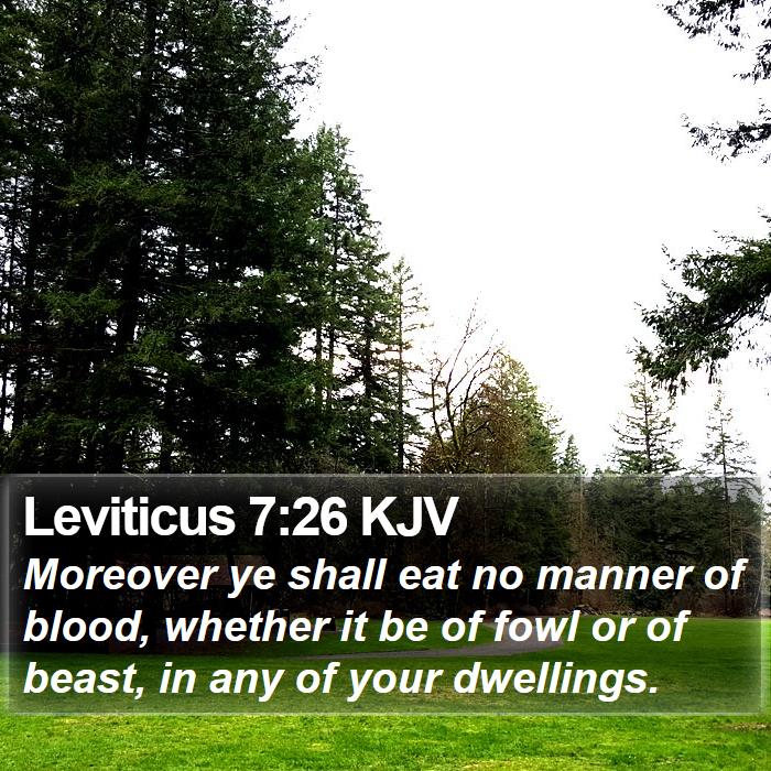 Leviticus 7:26 KJV Bible Study