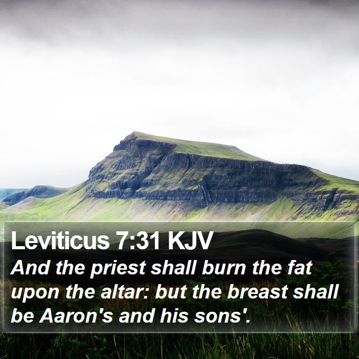 Leviticus 7:31 KJV Bible Study