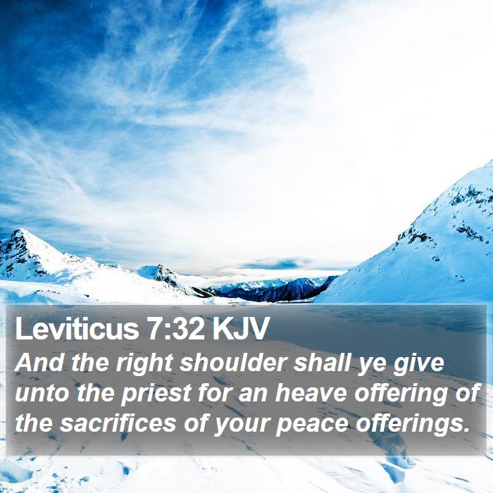 Leviticus 7:32 KJV Bible Study